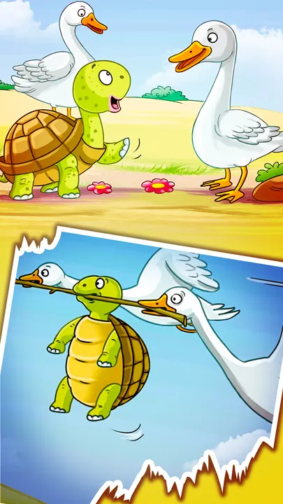 Jungle Story Tortoise and Swan (1)