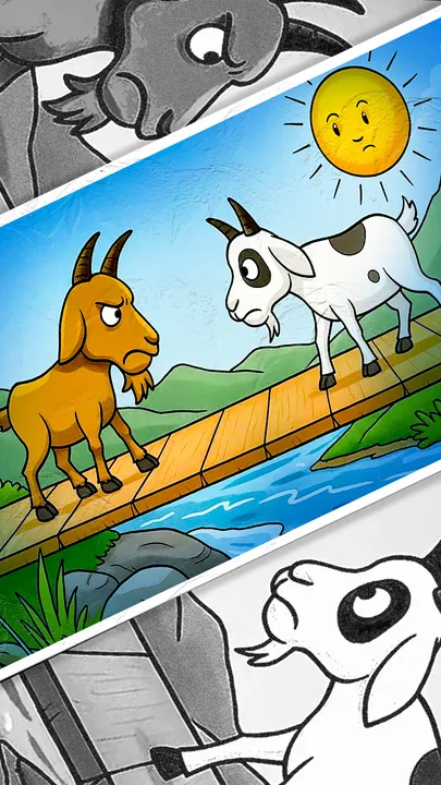 Story of two goats- a sensible lesson (1)