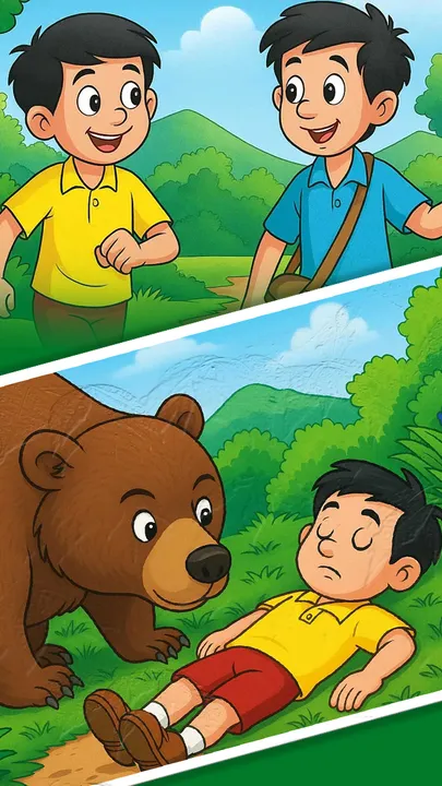 Jungle lesson Identification of true friendship