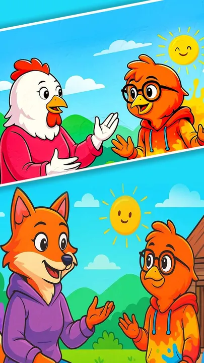 लोमड़ी कैद हो गई