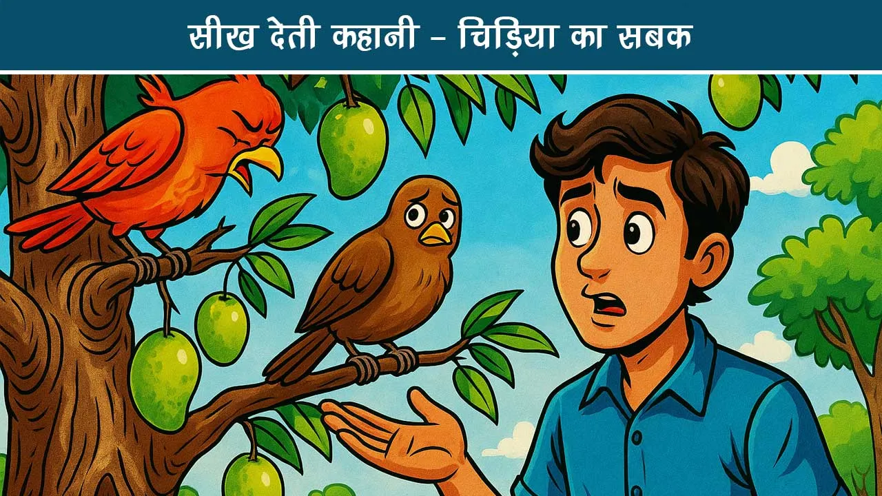 seekh-deti-kahani--chidya-ka-sabak