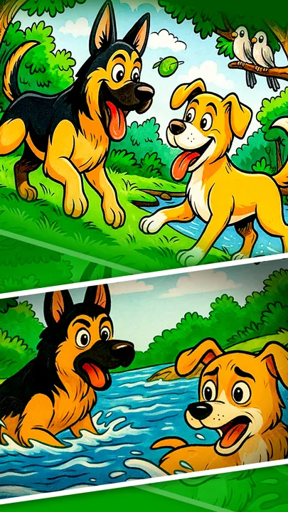 Test of friendship-story of two dogs (1)