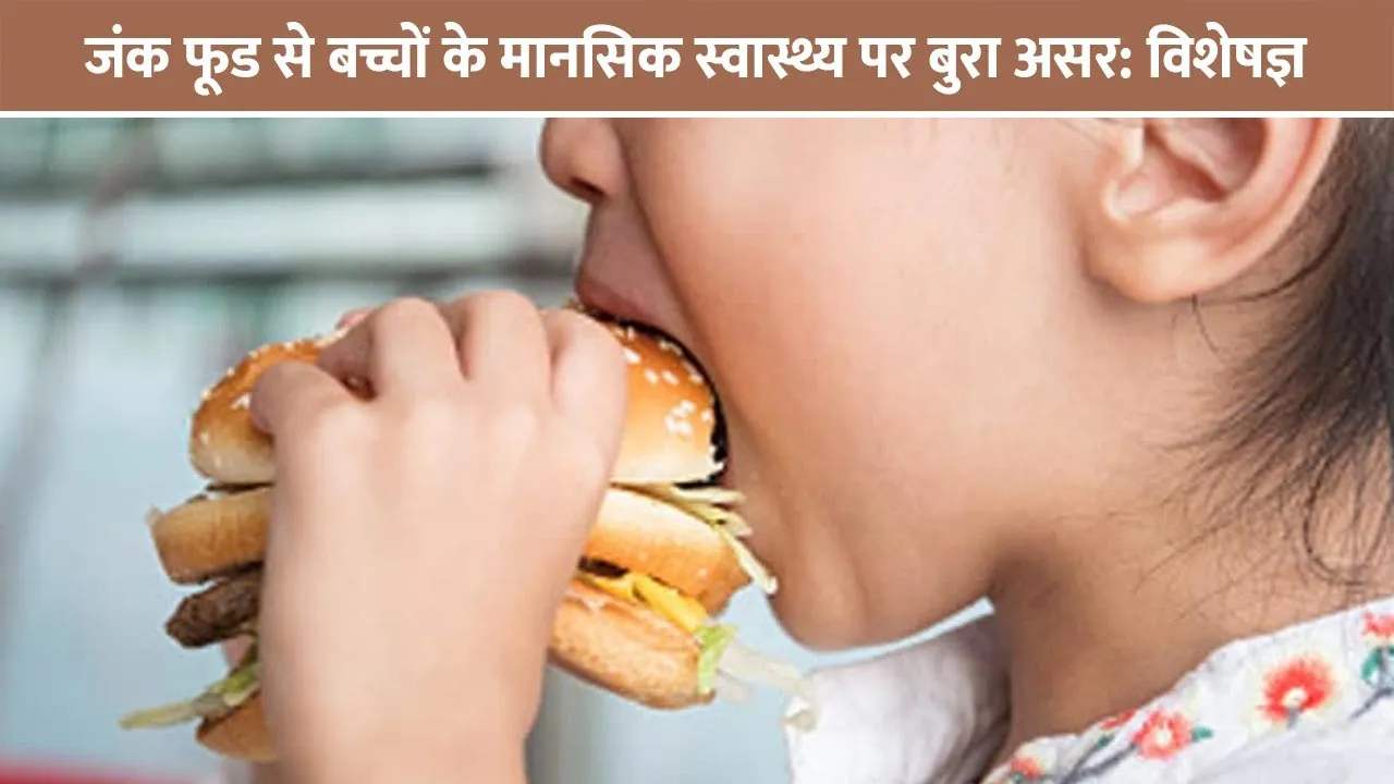जंक फूड से बच्चों के मानसिक स्वास्थ्य पर बुरा असर: विशेषज्ञ