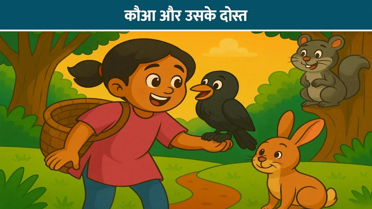 kauva-aur-uske-dost-baal-kahani