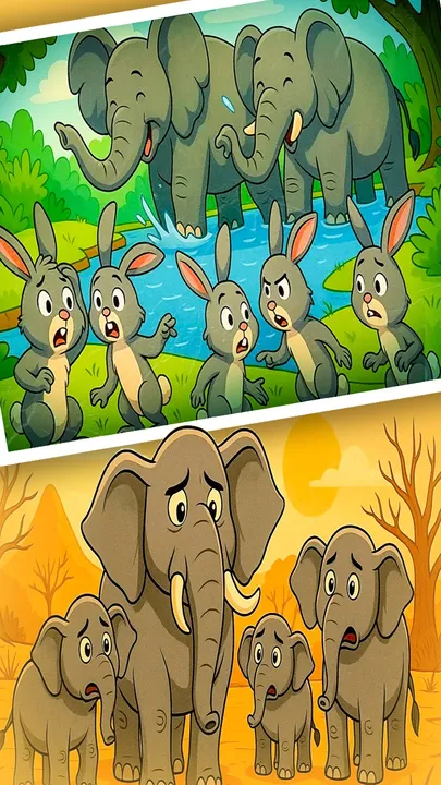 khargosh ki chaturai hatiyon se bachav prernadayak hindi kahani (1)