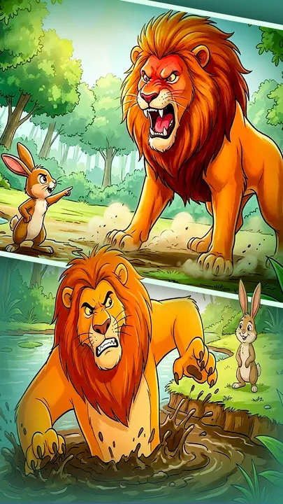 khargosh ki chalaki clever rabbit story hindi moral (1)