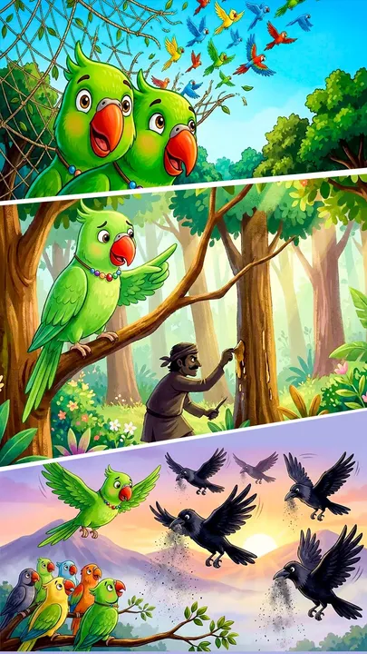 buddhiman tota jungle story for kids (1)