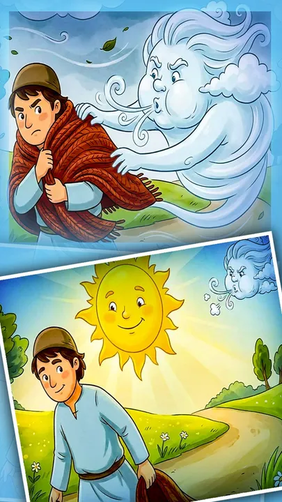 Who is stronger The ancient story of wind and sun (1)
