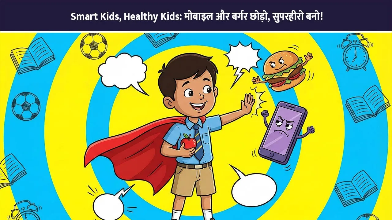 Smart Kids, Healthy Kids: Leave mobile phones and burgers, become superheroes!