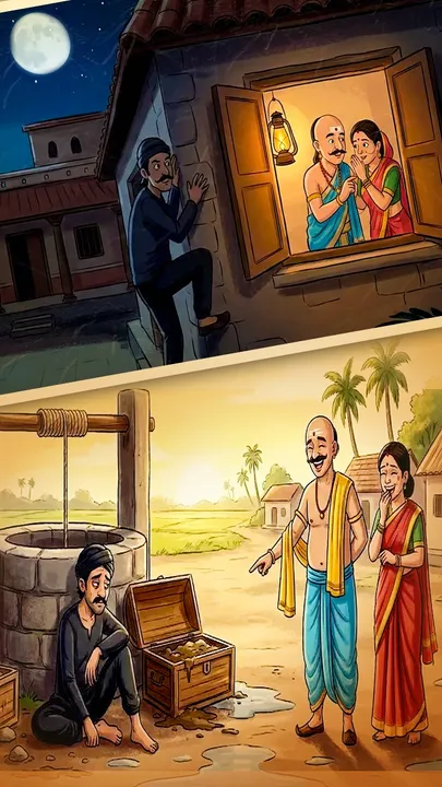 tenali raman ki mazedar kahani murkh chor khali kuan (1)