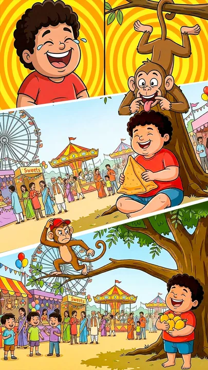 hansmukh montu aur nakalchi bandar funny story (1)