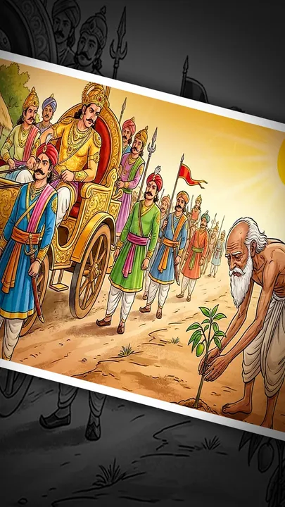 samrat aur budha aadmi seekh dene wali kahani hindi (1)