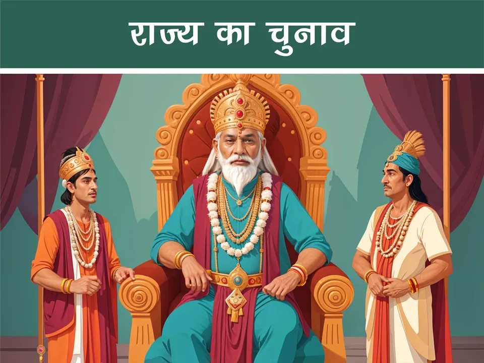 Cartoon image of Indian king