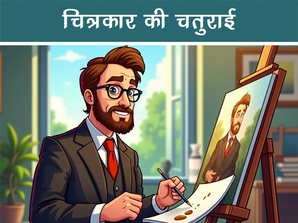 cartoon image of a painter