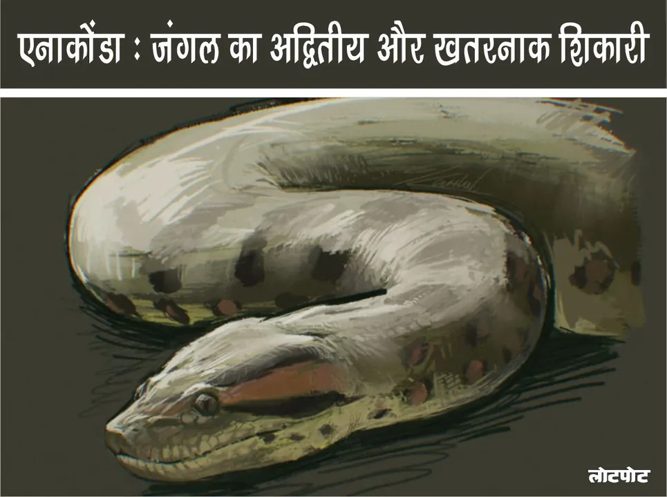 Anaconda unique and dangerous predator of the jungle