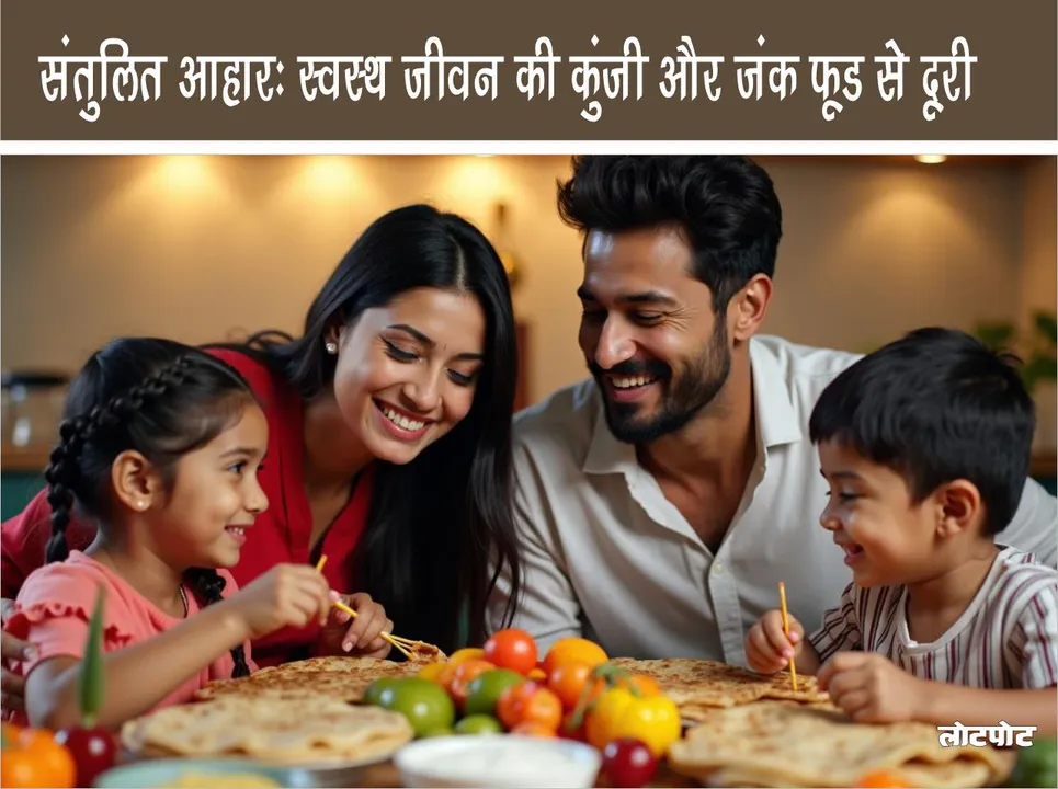 Balanced diet the key to a healthy life and staying away from junk food