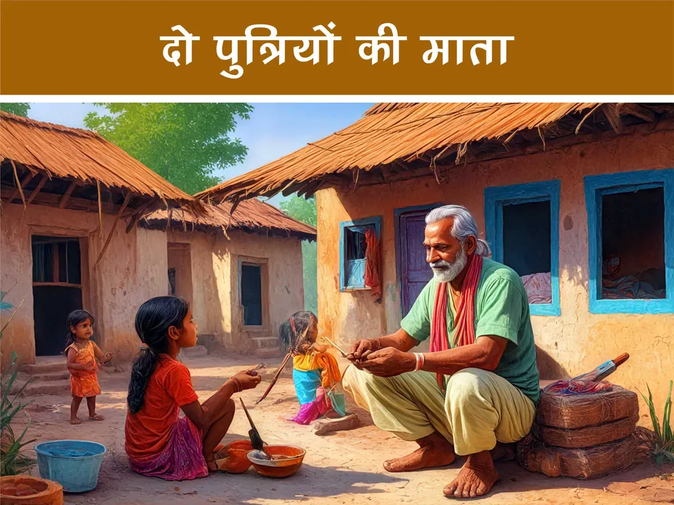 cartoon image of an old indian man 