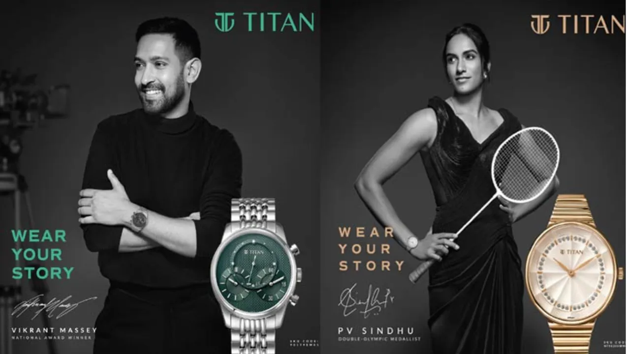  From Court to Camera: PV Sindhu and Vikrant Massey Star in Titan Campaign 
