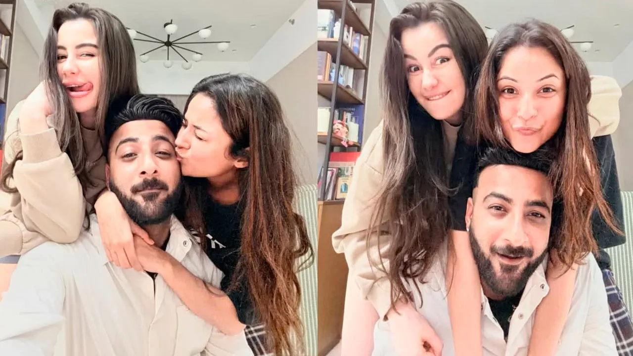 Shehnaaz Gill Giorgia Andriani Shehbaz Badesha