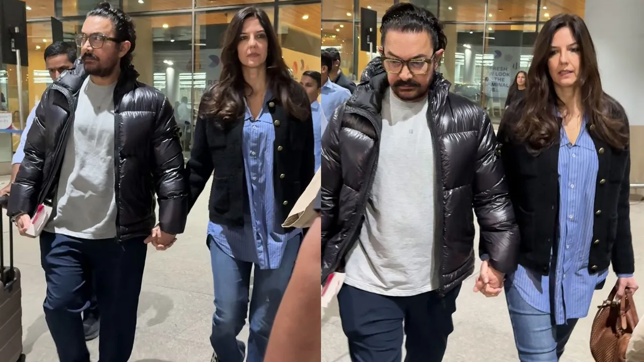 Aamir Khan Gauri Spratt Airport