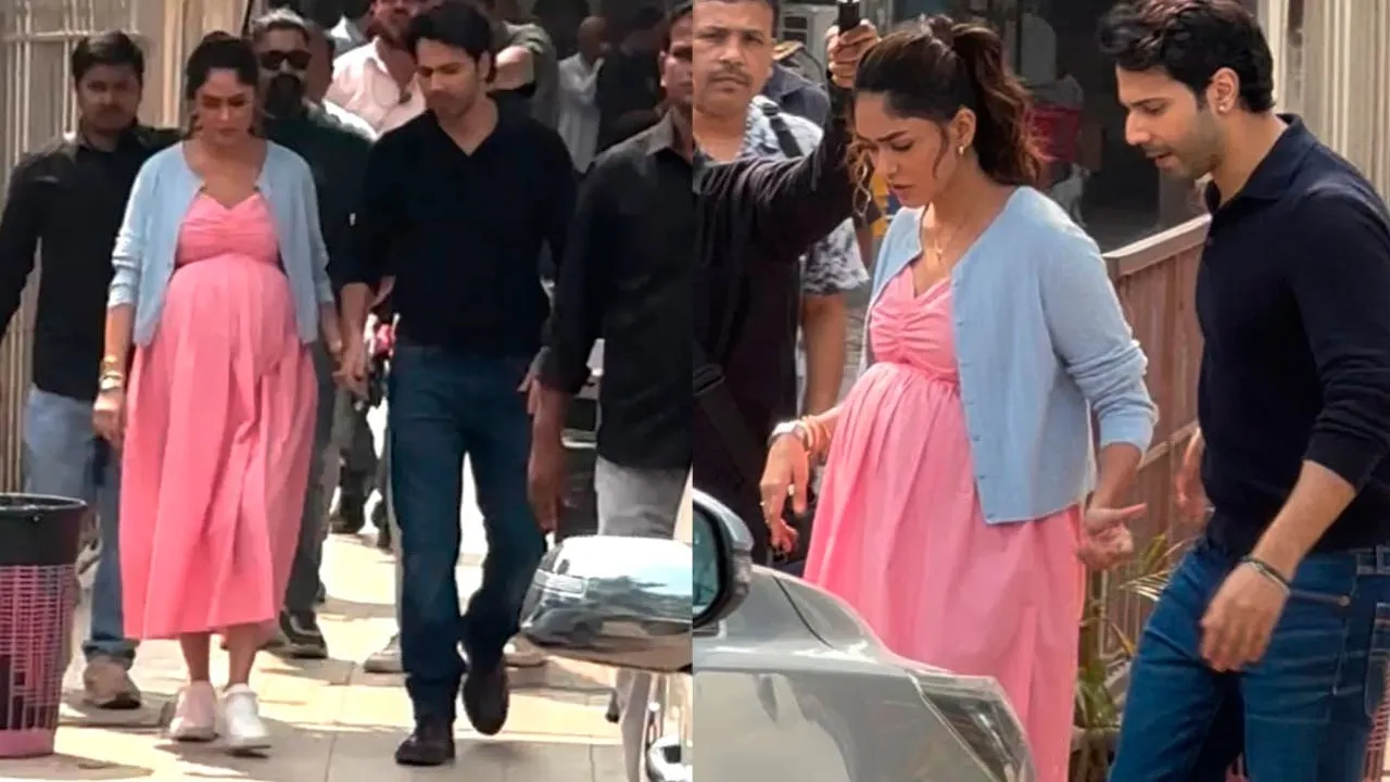 Mrunal Thakur Varun Dhawan Shoot