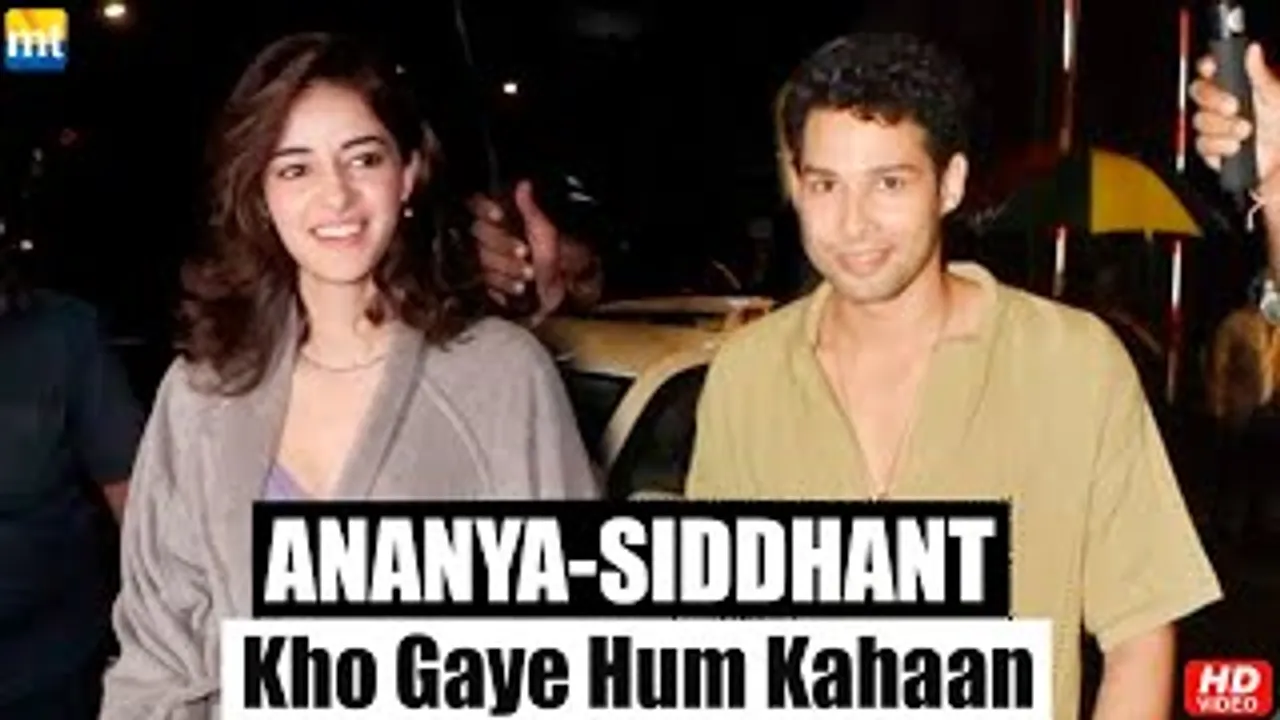 On Set Footage Of Ananya Panday & Siddhant Chaturvedi From The Sets Of 'Kho Gaye Hum Kahaan'