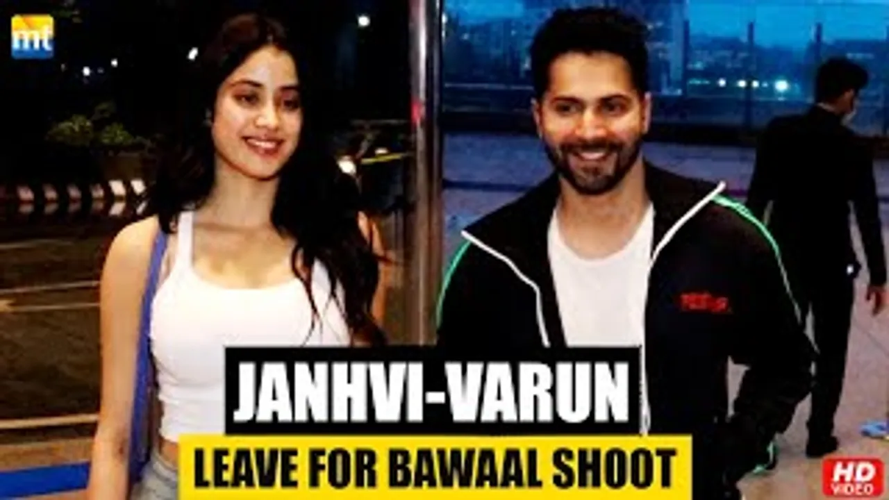 'Bawaal' Pair Janhvi Kapoor And Varun Dhawan Leave For Amsterdam For The Shoot