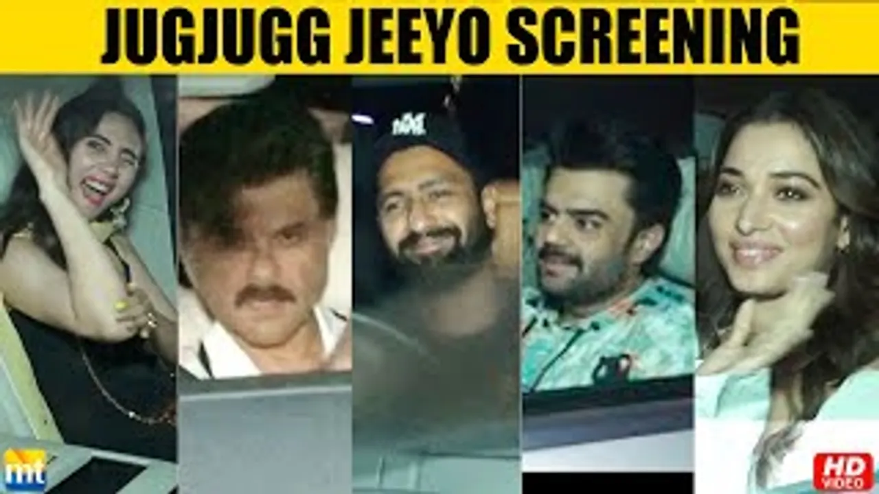 Jugjugg Jeeyo Screening With Vicky Kaushal, Anil Kapoor, Tamannaah, Manish Paul, Rakul Preet And Other Bollywood Celebs