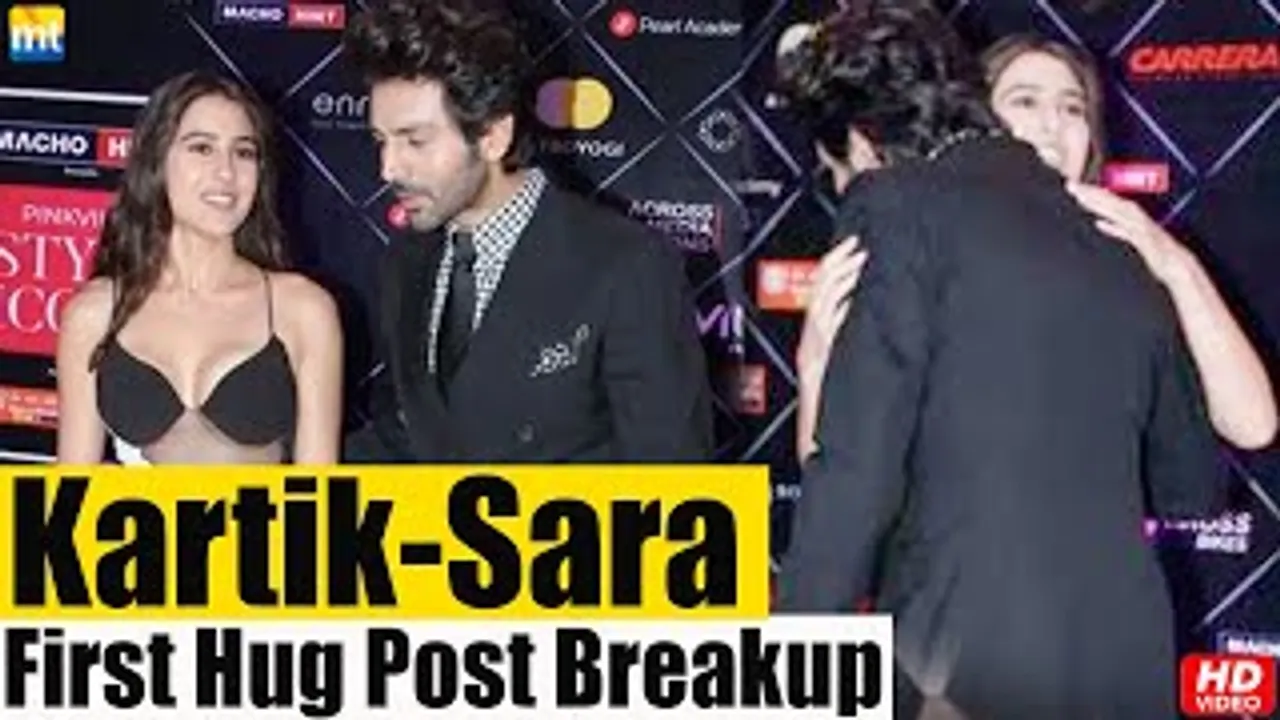 Awww! Kartik Aaryan Hugs Sara Ali Khan As They Pose Together For First Time Post Their Break-Up
