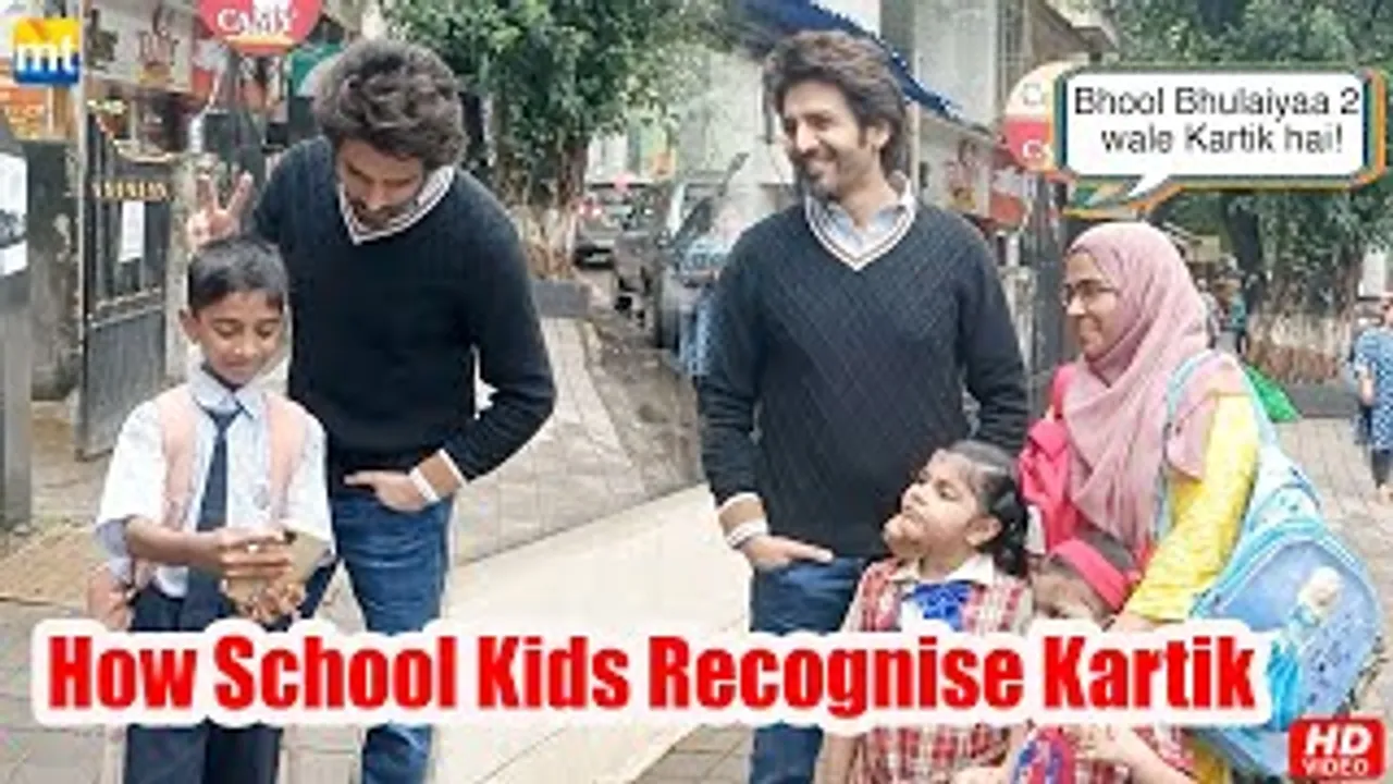 CUTE Video: A Lady Introduces Her Kids To Kartik Aaryan As A 'Bhool Bhulaiyaa 2' Star