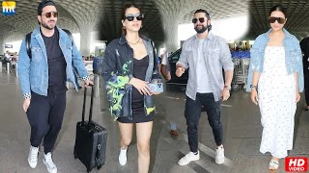 Gorgeous Kriti Sanon, Parineeti Chopra & Handsome Hunk Aftab Shivdasani, Aly Goni At Airport