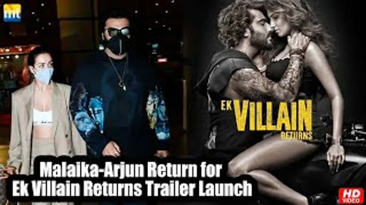 Malaika Arora Returns From Paris With BF Arjun Kapoor For 'Ek Villain Returns' Trailer Launch