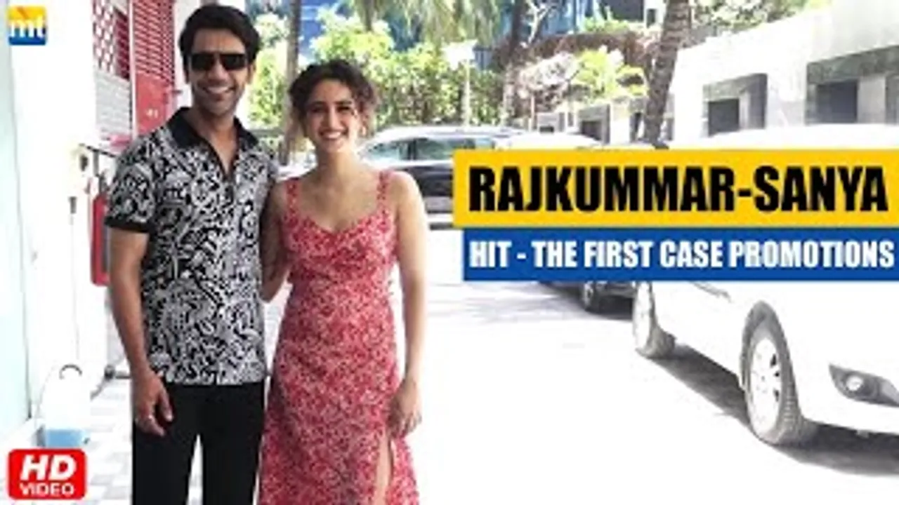 Rajkummar Rao & Sanya Malhotra Were All Smiles As They Promoting Their Film 'Hit - The First Case'