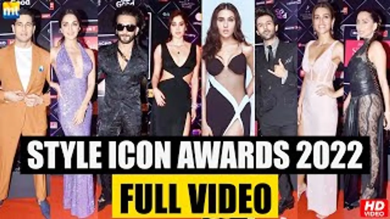 Ranveer Singh, Janhvi Kapoor, Sara Ali Khan, Kartik Aaryan, Kiara Advani And Others At The Red Carpet Of Style Icon Awards 2022 - Full Video
