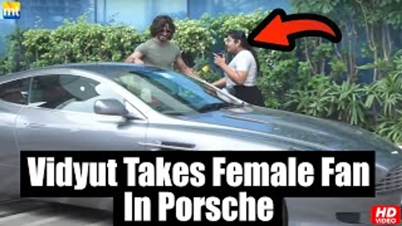 Vidyut Jammwal Takes A Female Fan On A Drive In His Porsche Car
