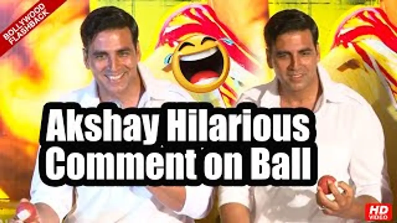 Haath Mein BALL Kyu Rakha Hai? Akshay Kumar's most Hilarious reply to a Lady Reporter's odd question