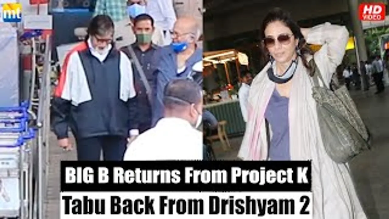 Amitabh Bachchan Returns From Prabhas' Project K, Tabu Completes 'Drishyam 2' Shoot In Hyderabad