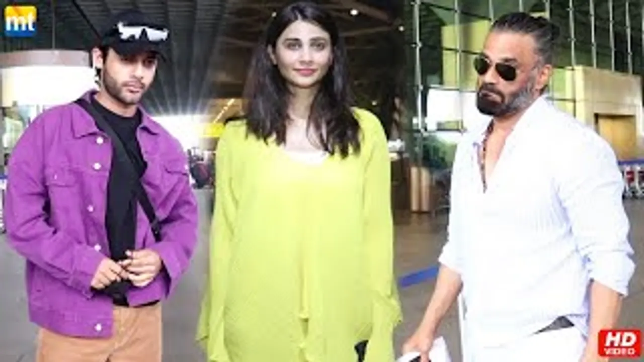 Suniel Shetty's Funny Interaction With Paps, Daisy Shah Offers Coffee To Media, Stebin Ben At Airport