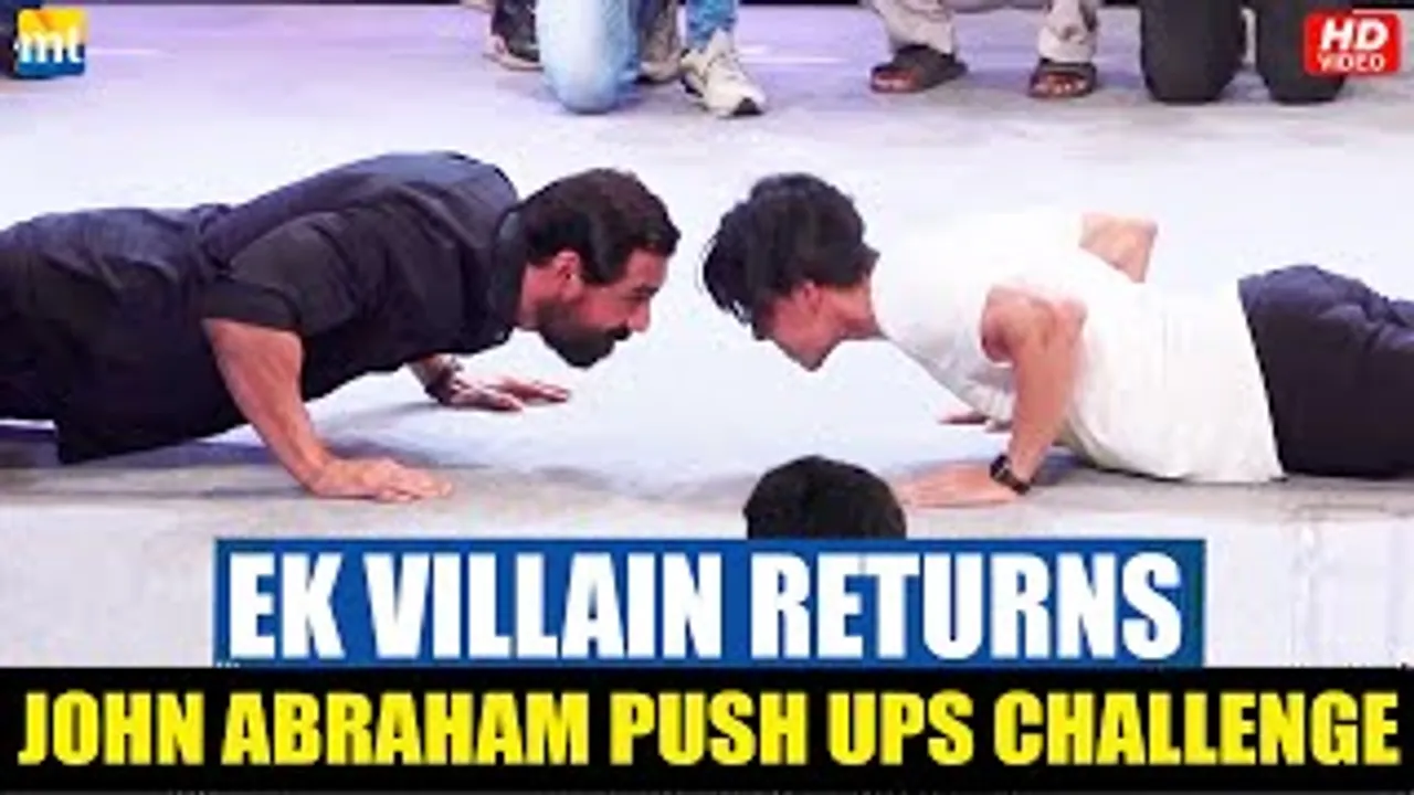 John Abraham Defeats A College Student In Push Ups Challenge During 'Ek Villain Returns' Promotions