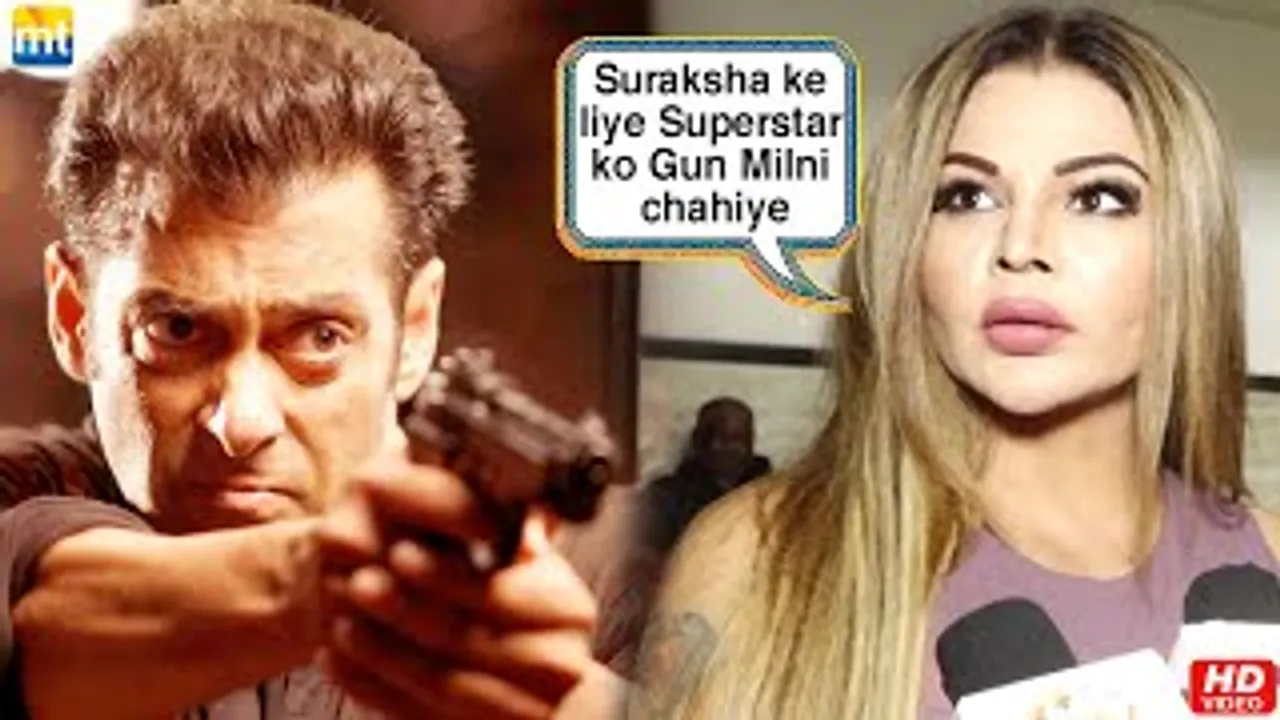 Salman Khan Ko GUN Dena Chahiye' Rakhi Sawant reacts on applying for a gun license post life threat