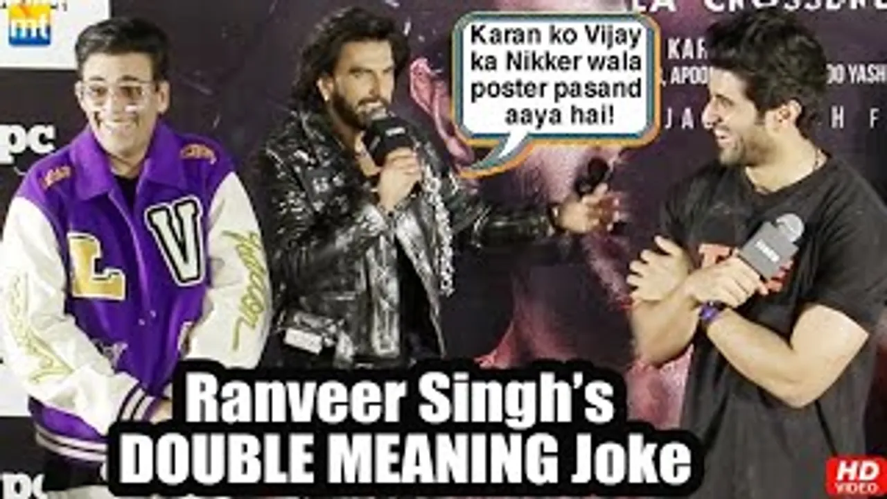 Ranveer Singh cracks DOUBLE MEANING joke with KJO on Vijay Deverakonda's Abs