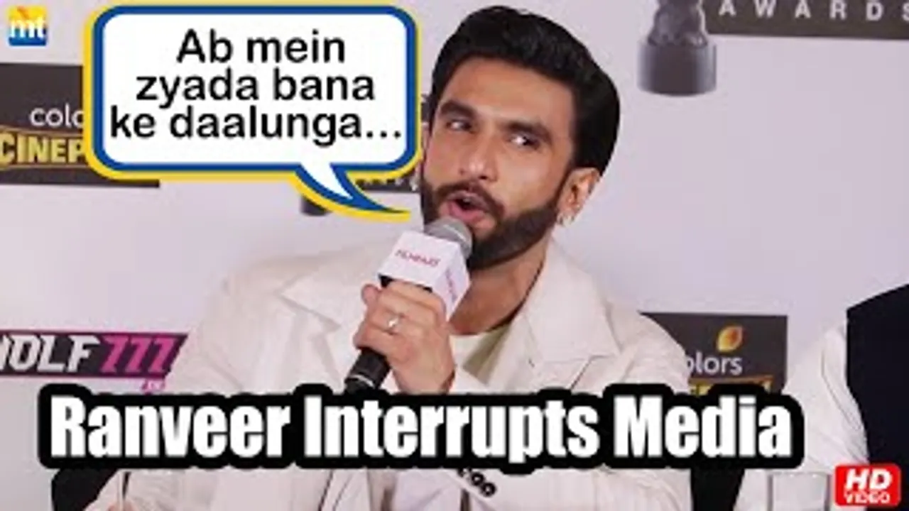 Ranveer Singh interrupts Media, Starts His Own Speech at 67th Filmfare Awards Press Conference