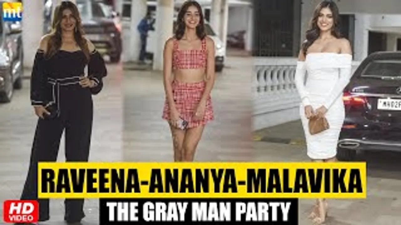 Ananya Panday, Raveena Tandon and Malavika Mohana spread Glamour at The Gray Man's Bash