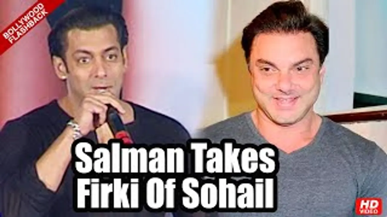 Salman Khan takes FIRKI of bro Sohail Khan & Media at the launch of Main Aurr Mrs Khanna