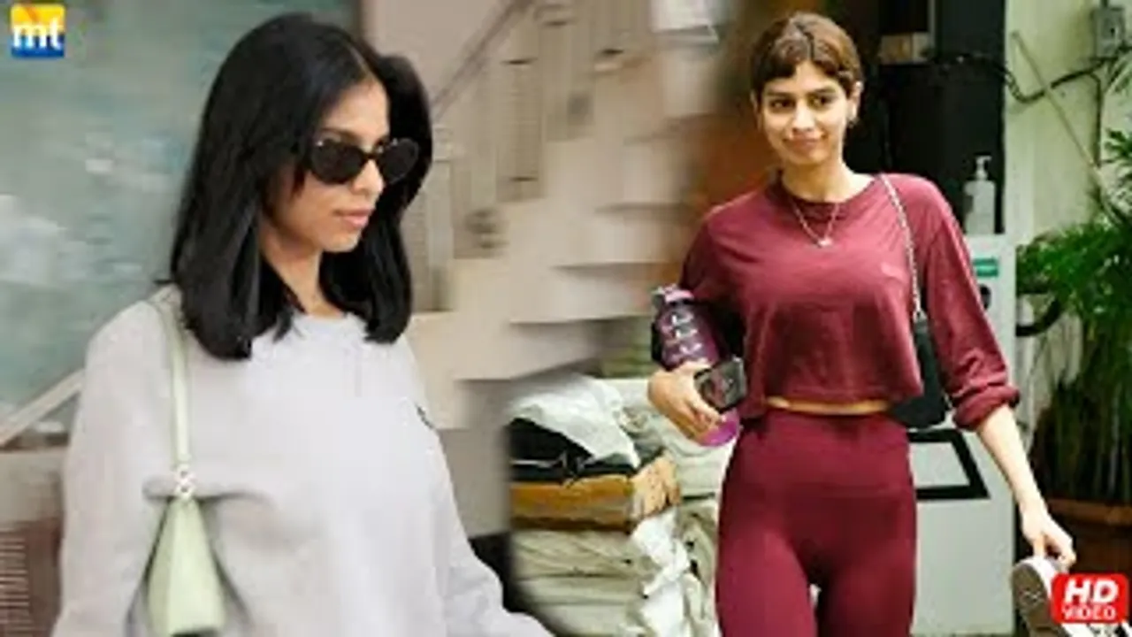 Starkids Suhana Khan and Khushi Kapoor Hit Gym ahead of The Archies Shoot