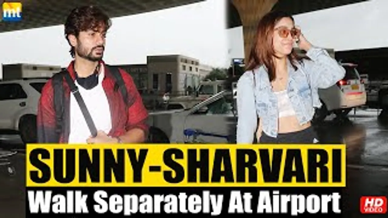 Rumoured Couple Sunny Kaushal & Sharvari Wagh Walk Separately At The Airport To Avoid Paps