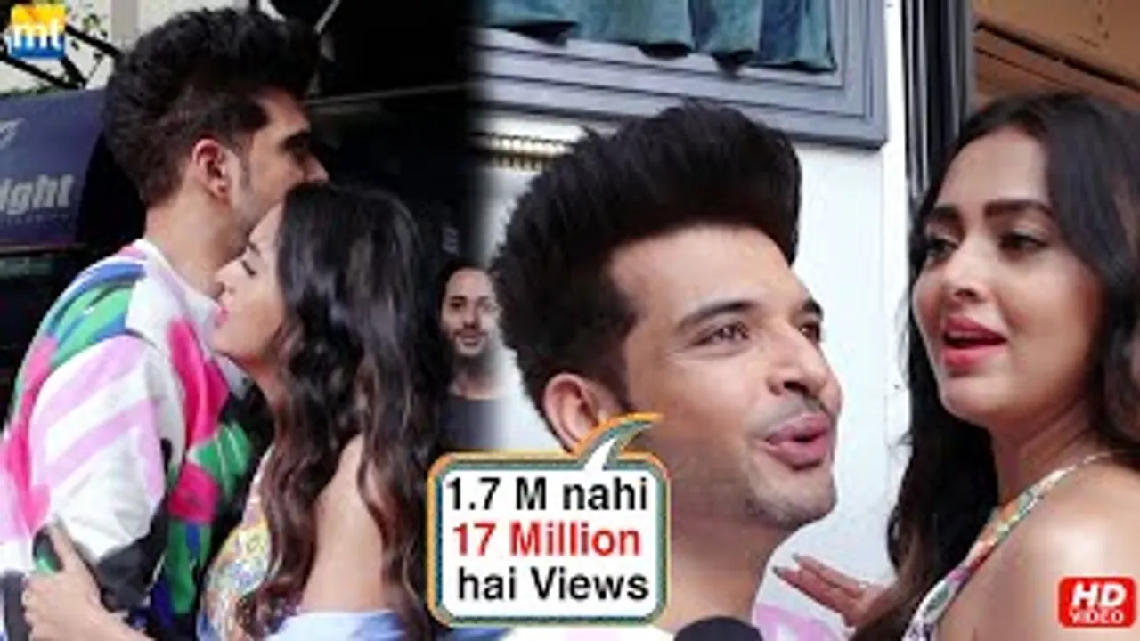 Tejasswi Prakash Awkward reaction when Karan Kundrra retified No. of Views of Baarish Aayi Hai song