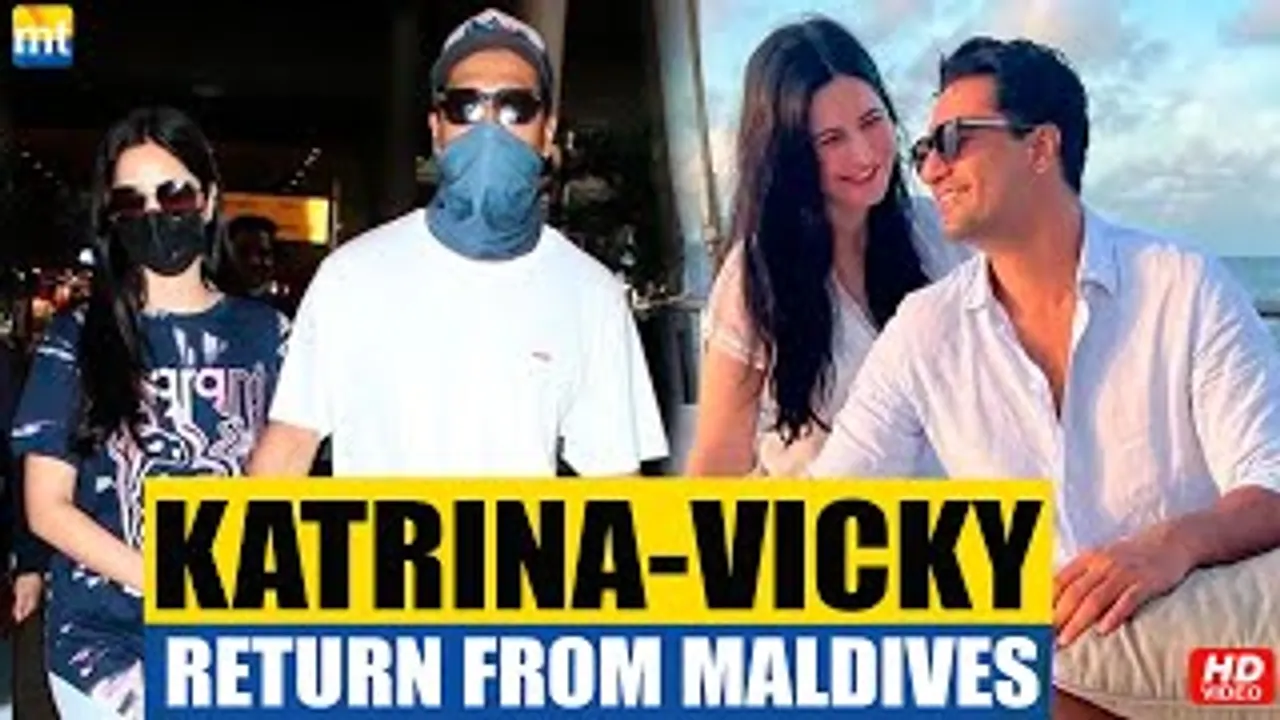 Katrina Kaif, Vicky Kaushal return from Maldives with Ileana D'Cruz, Sharvari Wagh And Sunny Kaushal