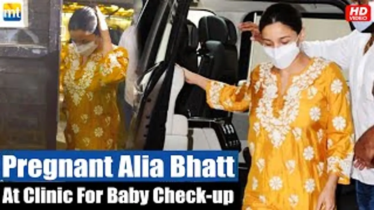 Pregnant Alia Bhatt visits Clinic for routine check up of Baby