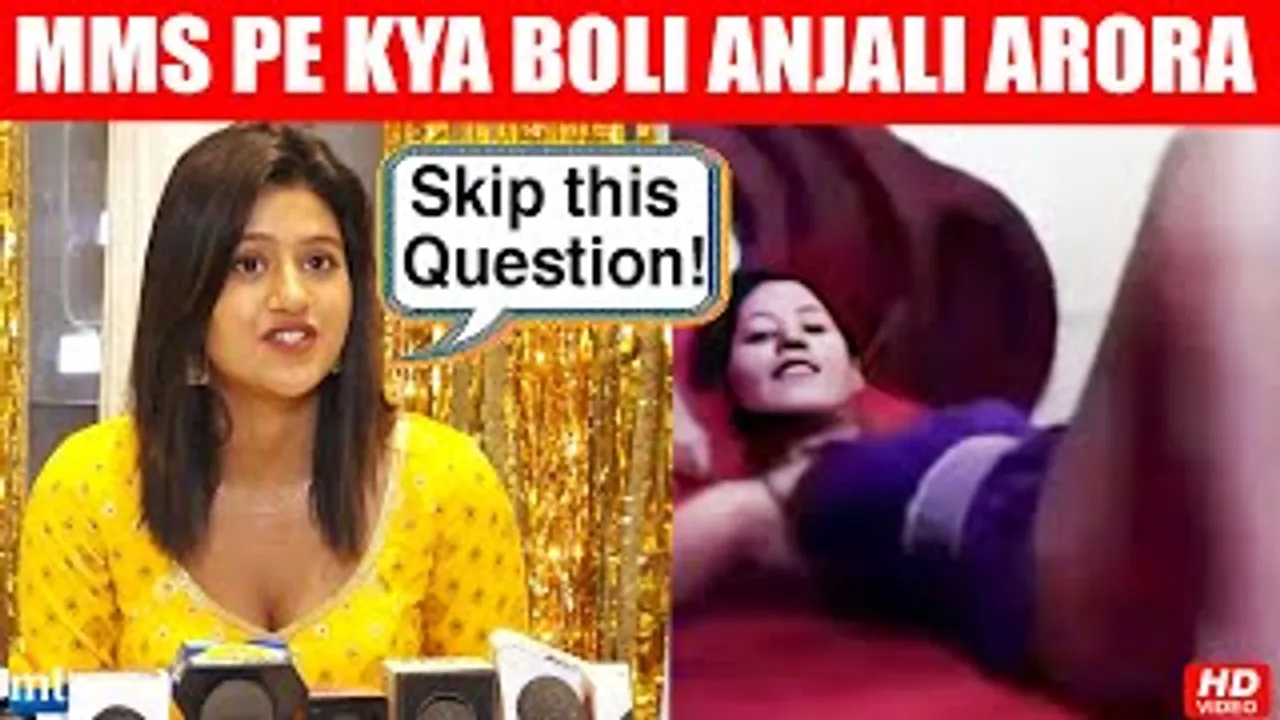 MMS video leak controversy: Watch Anjali Arora reaction At 'Saiyyan Dil Mein Aana Re' Music Video Launch